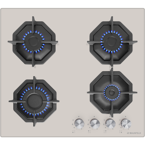 Где купить Газовая варочная панель MAUNFELD EGHG.64.2CBG\G, бежевый Maunfeld 