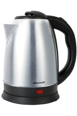 Чайник Maxwell MW-1043, черный/серебристый