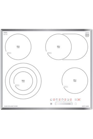 Электрическая варочная панель Kaiser KCT 6715 FW, цвет панели белый, цвет рамки серебристый