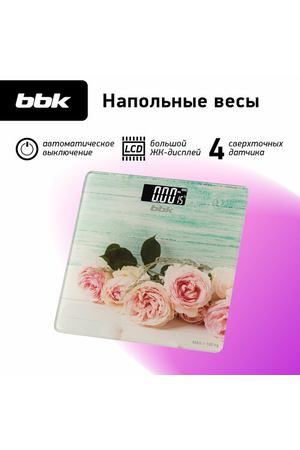 Весы электронные BBK BCS3003G розы, розовый