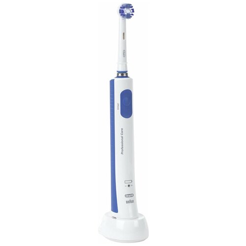 Где купить Электрическая зубная щетка Oral-B Professional Care 600, синий/белый Braun 