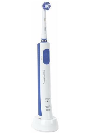 Электрическая зубная щетка Oral-B Professional Care 600, синий/белый