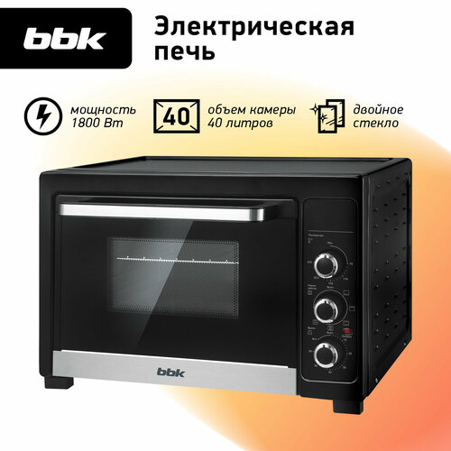 Где купить Духовка электрическая BBK OE4084MC черный, объем камеры 40 л, мощность 1800 Вт BBK 