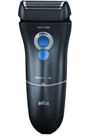 Электробритва Braun 130 Series 1, черный/синий