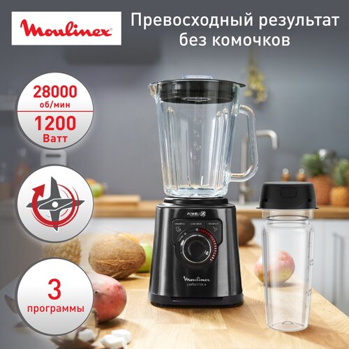 Где купить Стационарный блендер Moulinex LM81G810, черный Moulinex 