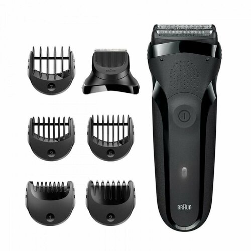 Где купить Сеточные Braun Электробритва сеточная Braun 300BT Black Shave&Style Чёрный Braun 