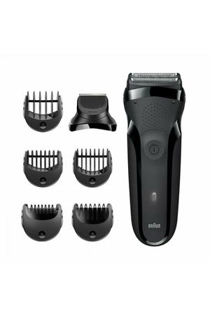 Сеточные Braun Электробритва сеточная Braun 300BT Black Shave&Style Чёрный