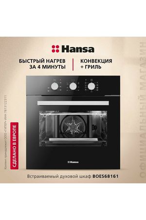 Электрический духовой шкаф Hansa BOES68161, черный