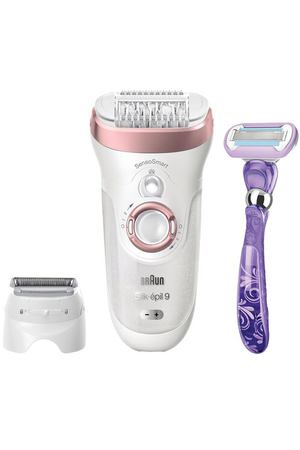 Эпилятор Braun 9-870 Silk-epil 9, белый/розовый