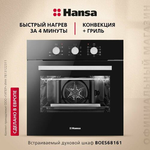 Где купить Электрический духовой шкаф Hansa BOES68161, черный Hansa 