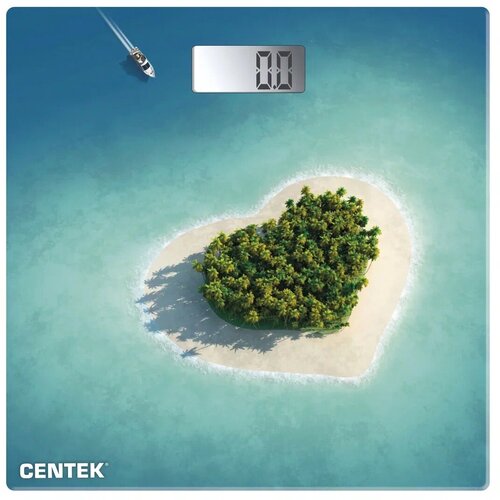 Где купить Весы электронные CENTEK CT-2428 Island, голубой Centek 