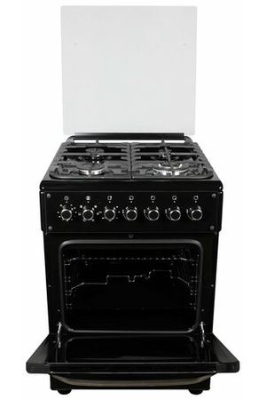 Газовая плита, il Monte FO-GE6004 Black,60 см, Газ-контроль Элект. духовка 64 л,