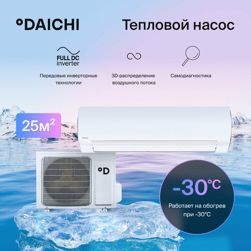 Где купить Тепловой насос Daichi EVOLUTION EVO25AVQS1R/EVO25FVS1R, для помещений до 25 кв. м. Daichi 