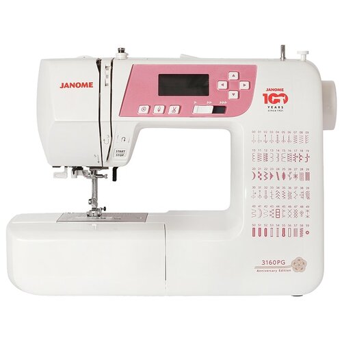 Где купить Швейная машина Janome 3160 PG, белый/розовый Janome 