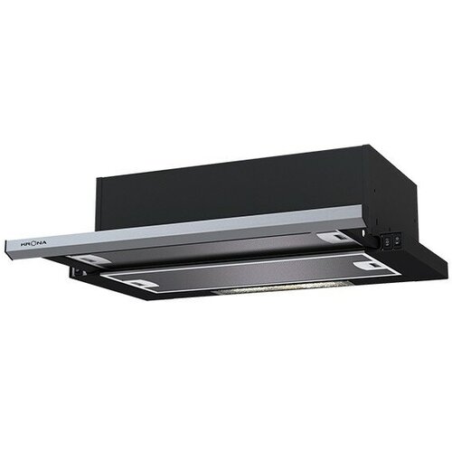 Где купить Встраиваемая вытяжка Krona Kamilla slim 1M 600, цвет корпуса black/inox, цвет окантовки/панели серебристый Krona 