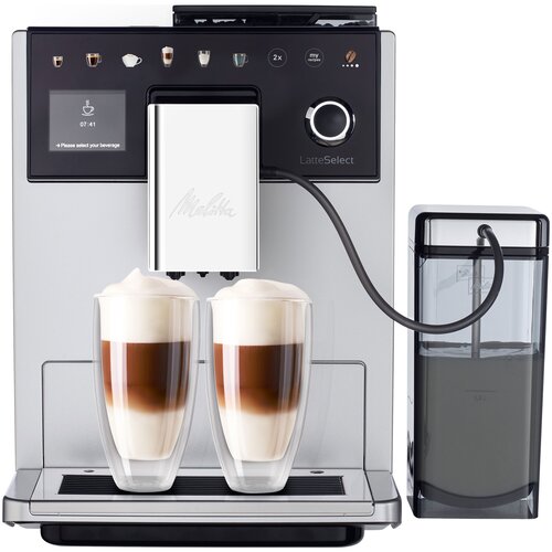 Где купить Кофемашина Melitta Caffeo F 630-201 LatteSelect серебристый Melitta 