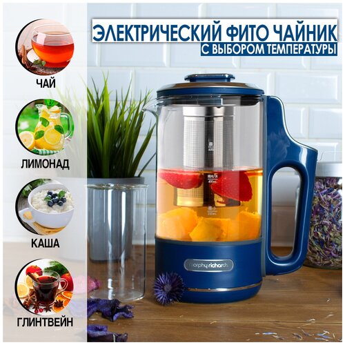 Где купить Электрический фито чайник Morphy Richards с выбором температуры Tea Maker, синий Morphy Richards 