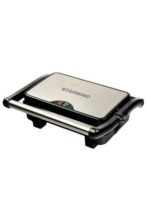 Гриль STARWIND SSG2040, серебристый / черный