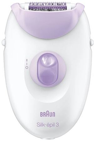 Эпилятор Braun 3170 Silk-epil 3, белый/лиловый