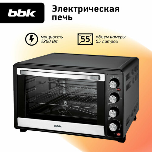 Где купить Мини-печь BBK OE5562MC, черный BBK 