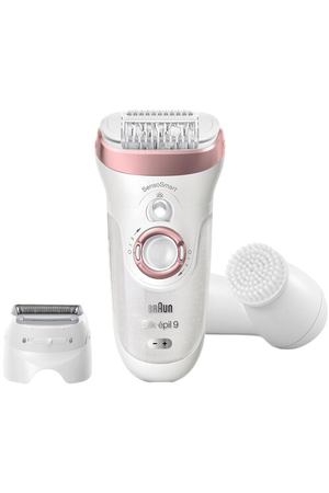 Эпилятор Braun 9-880 Silk-epil 9 SkinSpa SensoSmart Wet & Dry, белый/розовое золото