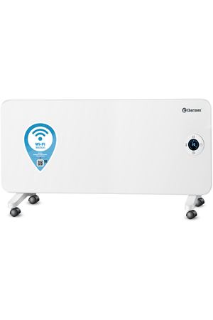 Конвектор Thermex Frame 2000E Wi-Fi, 2 кВт, 25 м², колеса в комплекте, белый