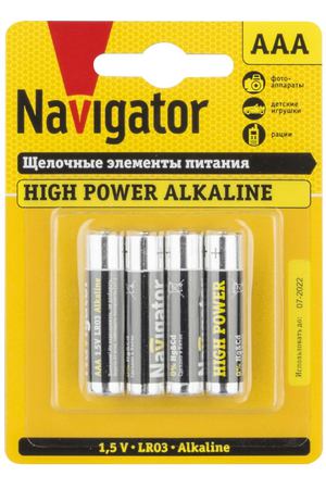 Батарейки Navigator AAA NBT-NE-LR03-BP4 4 шт