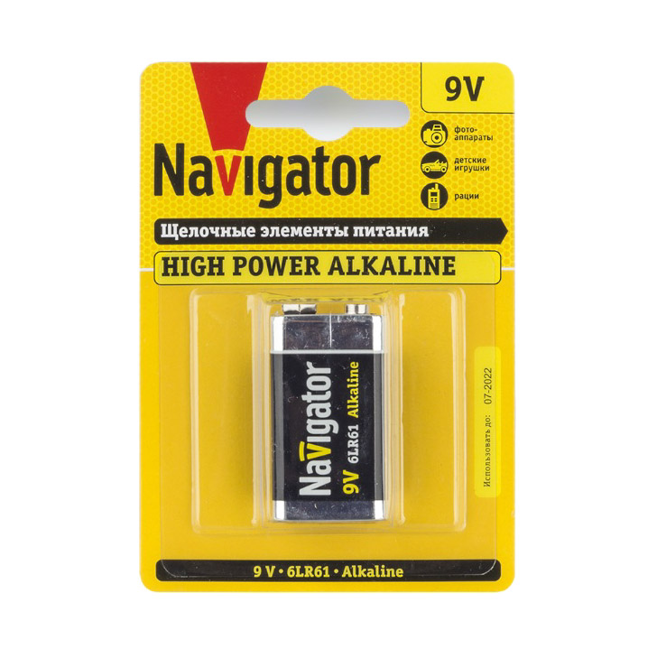 Где купить Батарейка Navigator NBT-NE-6LR61-BP1 Navigator 