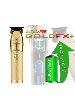 Профессиональный триммер, новая ревизия BaByliss New Upgraded GoldFX+ N1 Skeleton Cordless Trimmer FX787NG Триммер для контурирования BaBylissPRO® GoldFX+, цельнометаллический литиевы