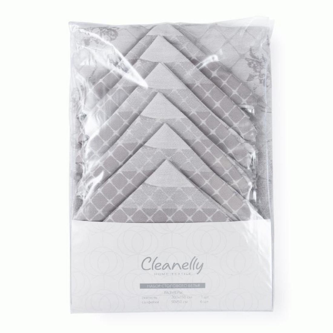 Где купить Набор столового белья Cleanelly Basic morning mist бежевый Cleanelly 