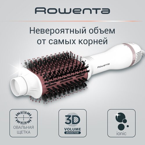 Где купить Фен-щетка Rowenta Volumizer CF613, белый/коричневый Rowenta 