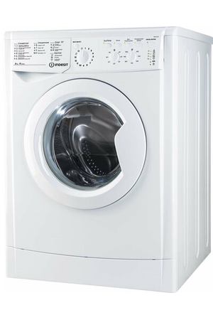 Узкая стиральная машина Indesit IWSC 6105 (CIS), белая, 6 кг, 1000 об/мин, 42 см