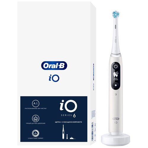 Где купить Электрическая зубная щетка Oral-B iO Series 6,  Global, white Oral-B 