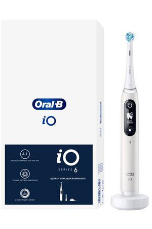 Электрическая зубная щетка Oral-B iO Series 6,  Global, white