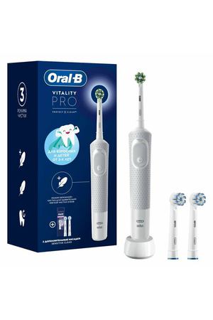 Электрическая зубная щетка Oral-B Vitality Pro Protect X Clean White +2 насадки