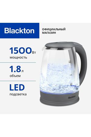 Чайник электрический Blackton Bt KT1800G Серый / Стеклянный / 1.8 л 1500 Вт