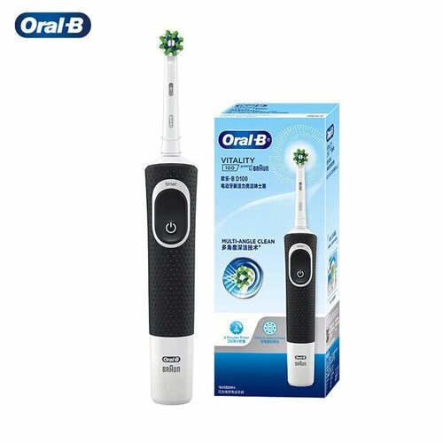 Где купить Электрическая зубная щетка Oral-B Vitality D100, черный, CN Oral-B 