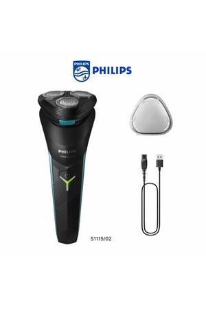 Электробритва Philips 1000 Series S1115/02, черный голубой, черный