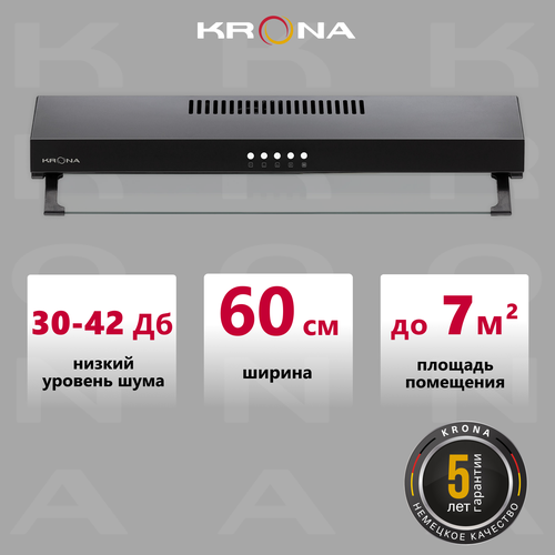 Где купить Вытяжка кухонная KRONA OSTEN 600 black PB Krona 