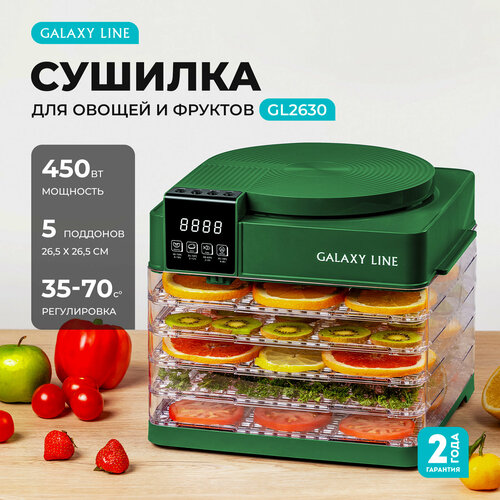 Где купить Электросушилка GALAXY LINE GL2630/зелёный Galaxy 