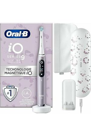 Электрическая зубная щетка Oral-B iO Series 9 Special Edition с Bluetooth, 7 режимов чистки, 1 дорожная сумка, 1 сумка, розовый кварц