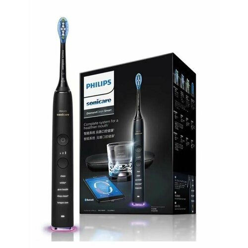 Где купить Звуковая зубная щетка Philips Sonicare DiamondClean Smart 9500 hx9924/17 чёрная Philips 