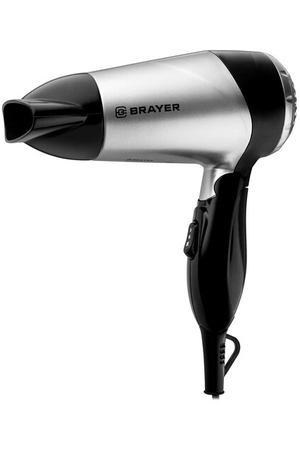 Фен BRAYER BR3023 1600 Вт, серебристый/черный