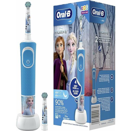 Где купить Электрическая зубная щетка Oral-B Oral-B Vitality D100 Frozen + 2 сменные насадки (D100.423.2K) Oral-B 