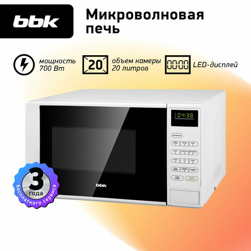 Где купить Микроволновая печь BBK 20MWS-728S/W, белый BBK 