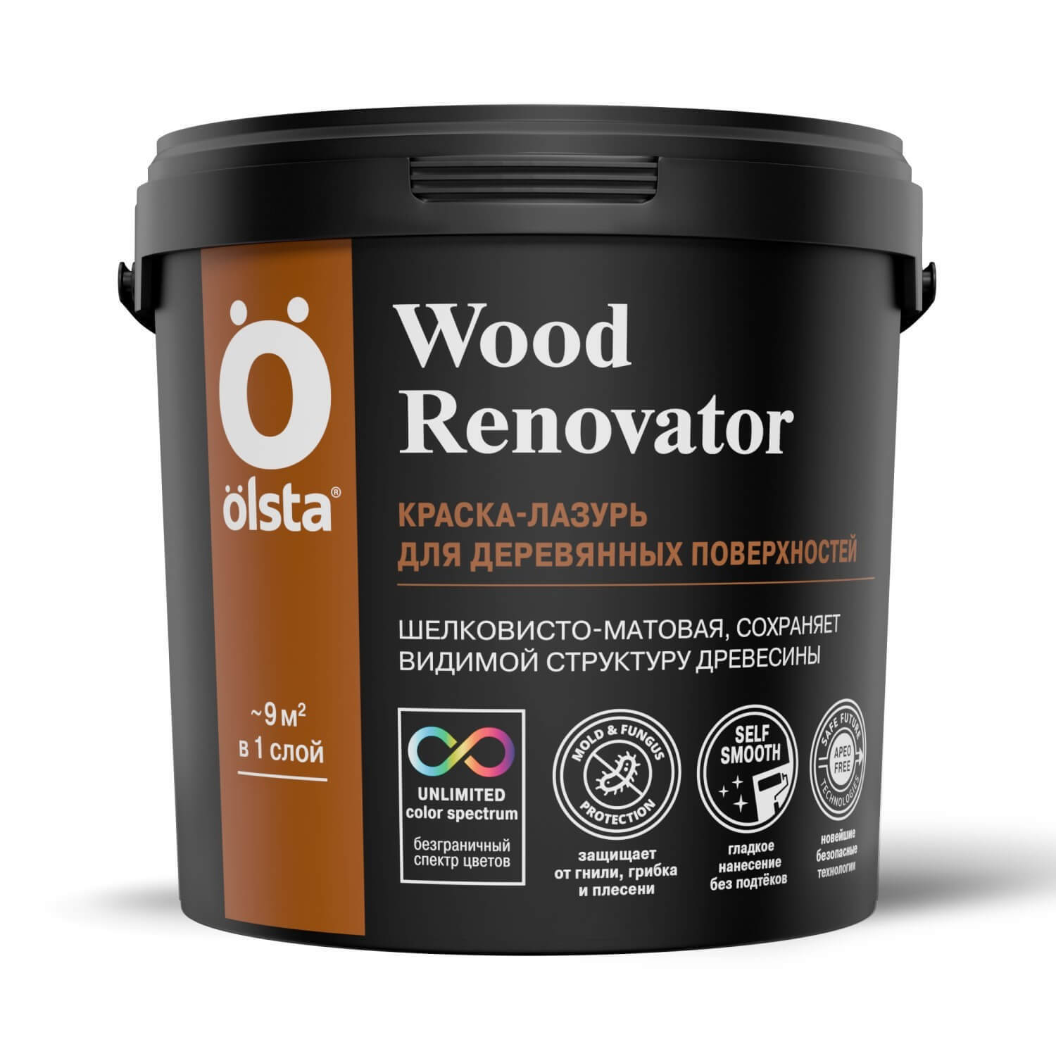 Где купить Краска-лазурь Olsta wood renovator база c 9л Olsta 