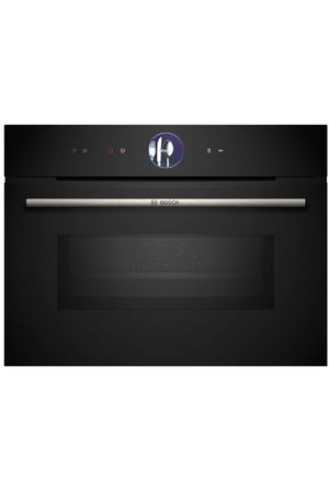 Духовой шкаф с функцией СВЧ Bosch Serie 8 CMG7361B1, 45 литров, черный