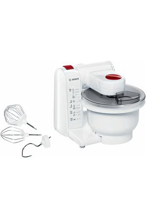 Кухонная машина BOSCH MUMP1000 RU, 600 Вт, белый/красный