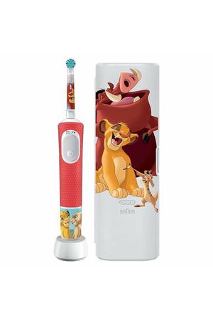 Зубная щетка электрическая детская Braun Oral-B Vitality PRO Kids 3+ Lion King + чехол