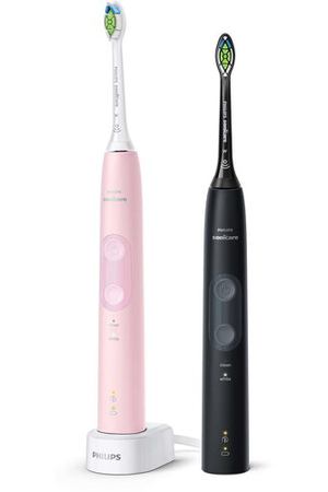 Звуковая зубная щетка Philips Sonicare ProtectiveClean 4500, черный/розовый